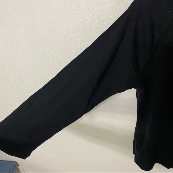 GAP blouse woman’s black 3/4 length boatneck top large - Picture 7 of 7